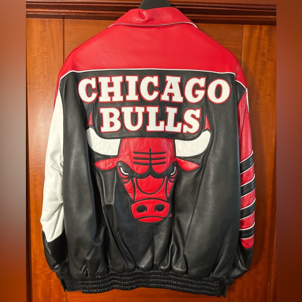 Vintage Chicago Bulls Leather Reversible Jacket